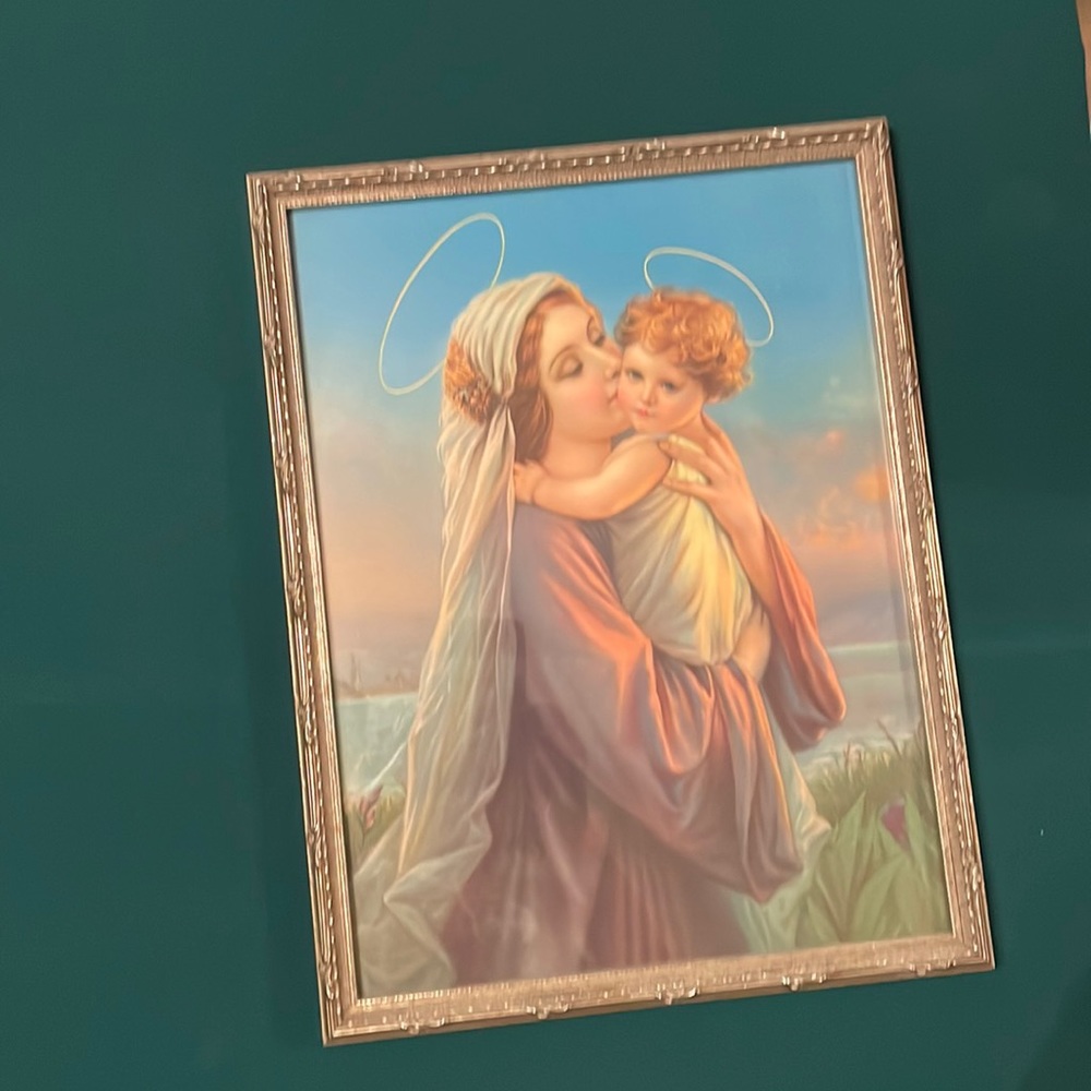 Vintage Madonna and Child Print
